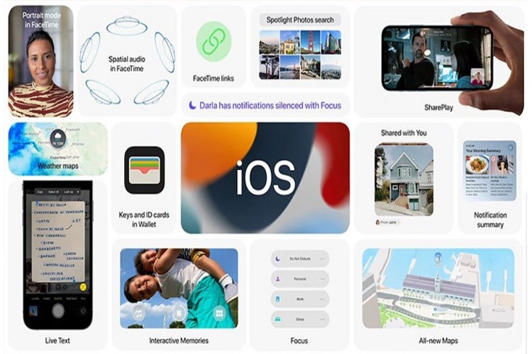 سیستم عامل iOS 15 اپل معرفی شد