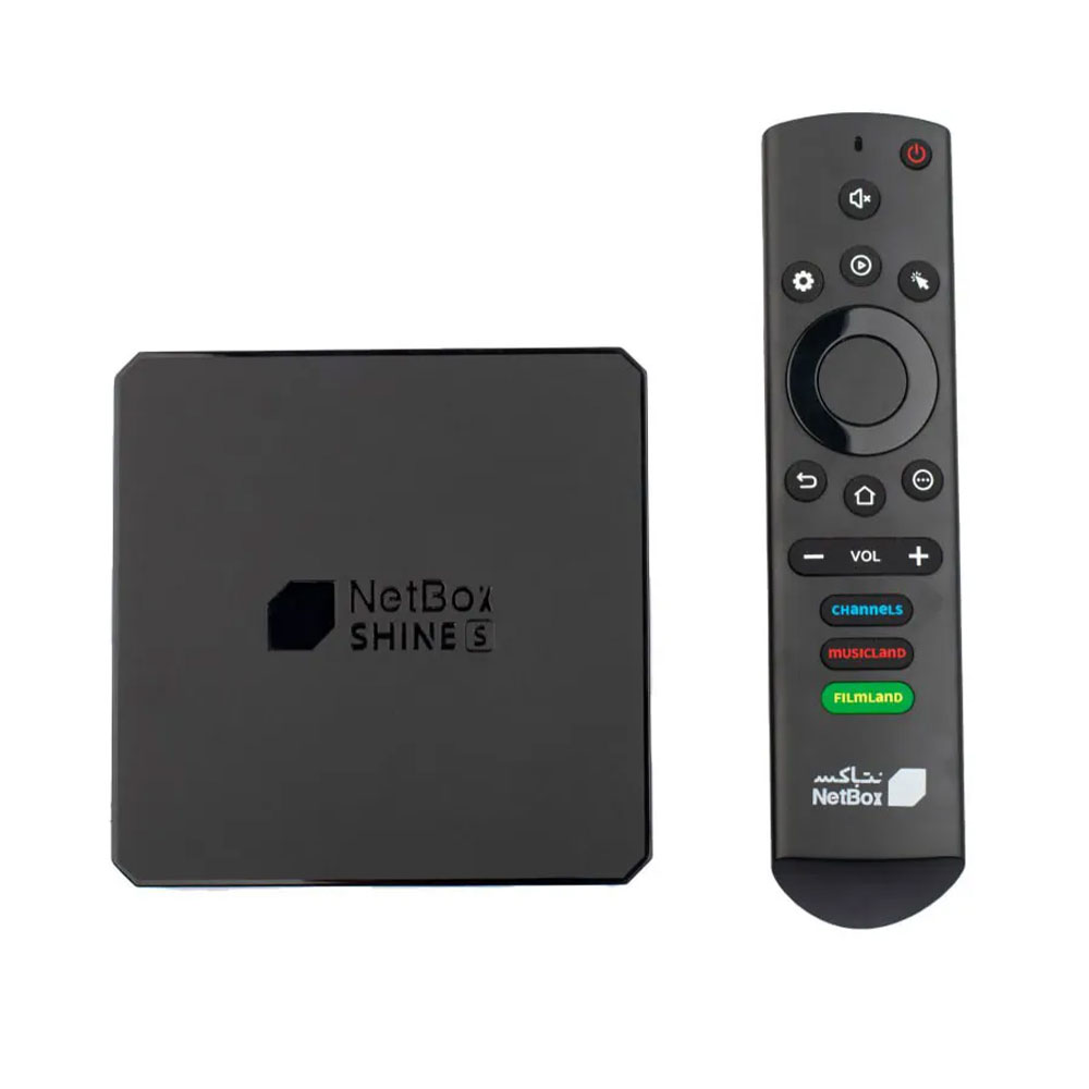 مشخصات تی وی باکس اندرویدی نت باکس مدل NetBox Shine S